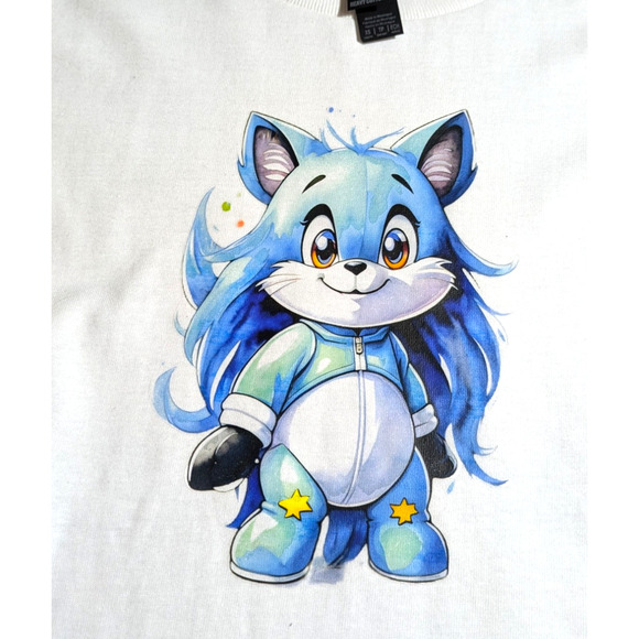 Space Fox - Graphic Tee - Size XS Youth - NWOT - Picture 4 of 7